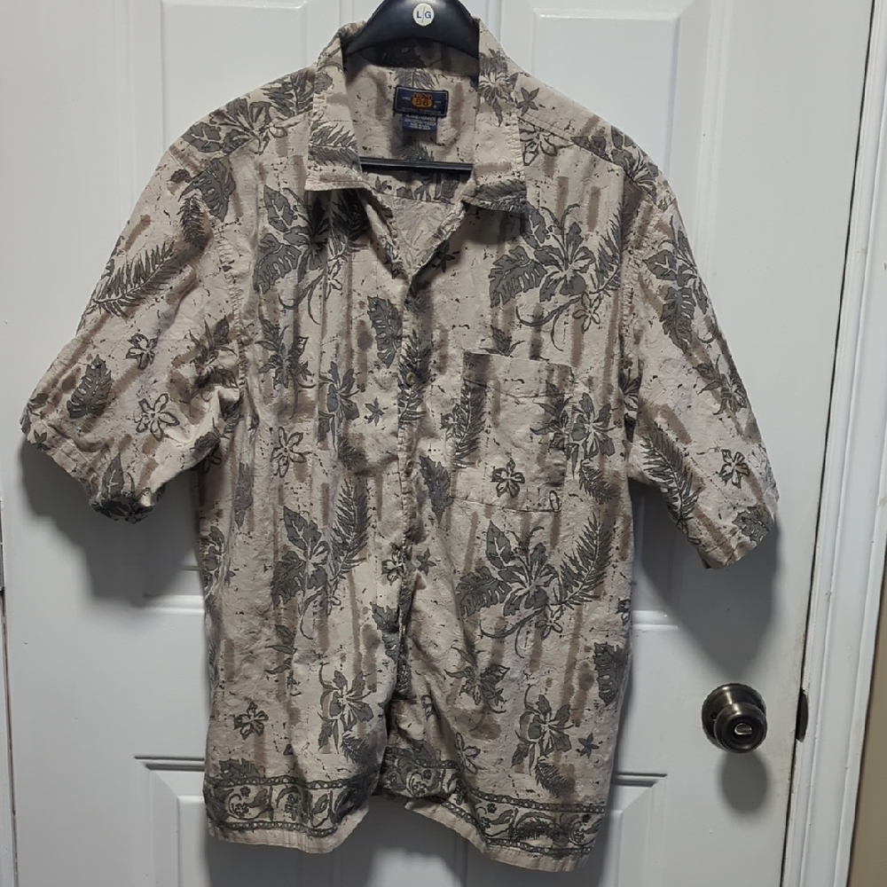 Route 66 Tan Floral Shirt Jacket